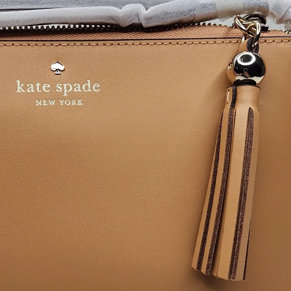 Kate Spade Ivy Street Amy Crossbody Bag Purse Tiramisu Mousse